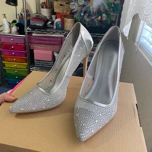 Rhinestone pumps